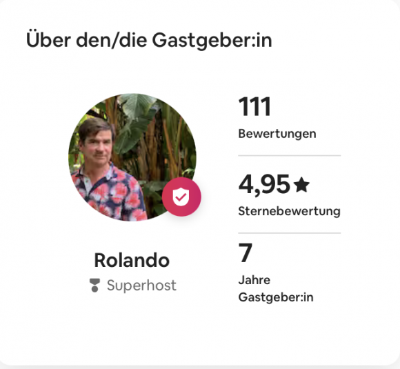Rolando Superhost AirBnB
